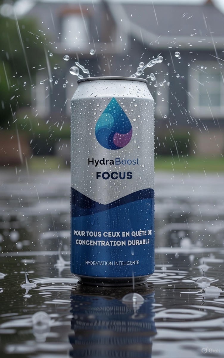 Canettes hydrabost focus sous pluie
